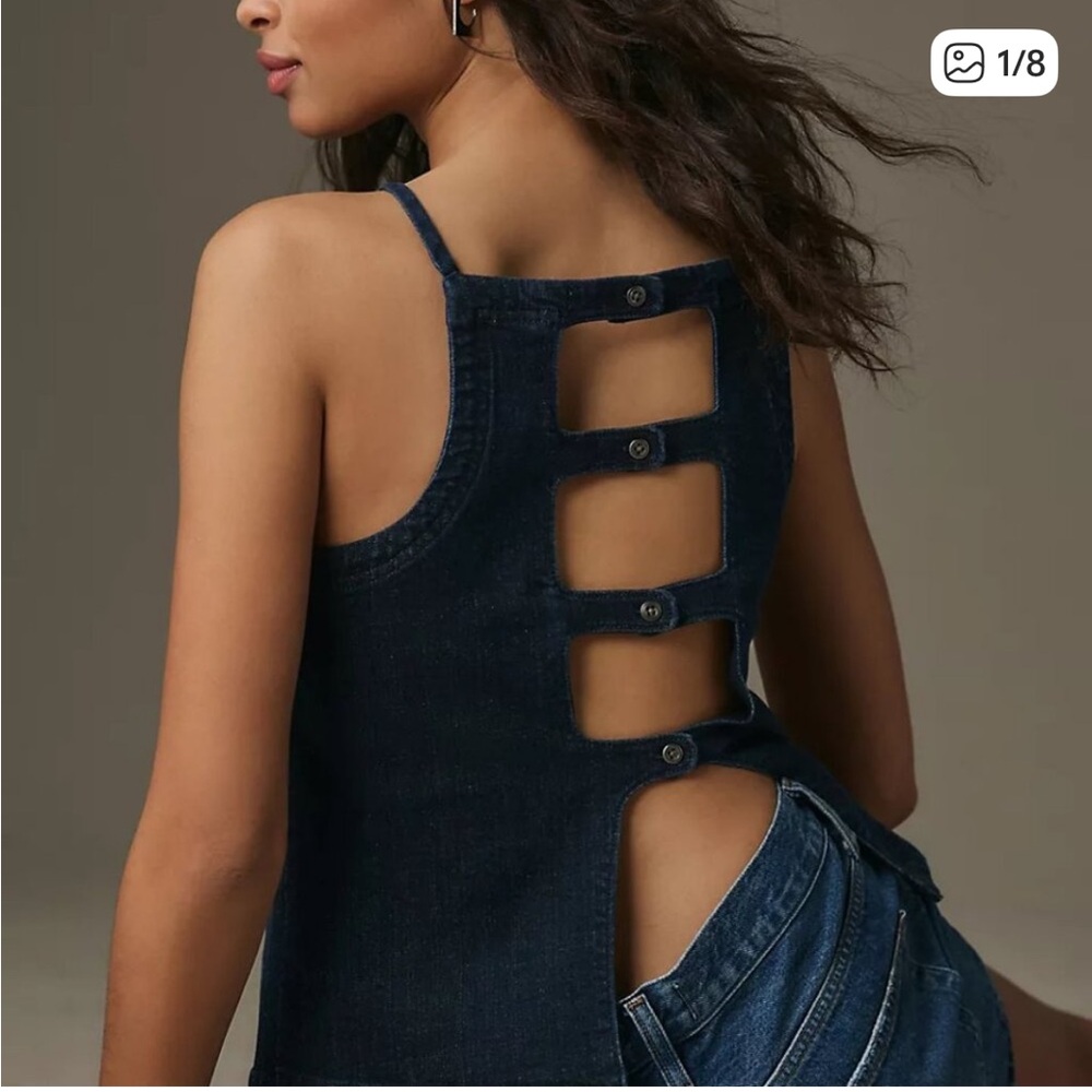 NWT Pilcro Denim Top
